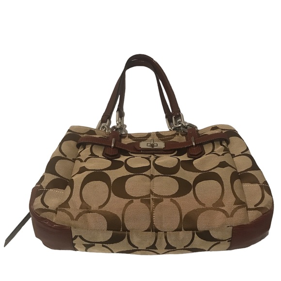 Coach Shoulder Satchel Bag Brown Tan No. D1273-17806M - Picture 2 of 11